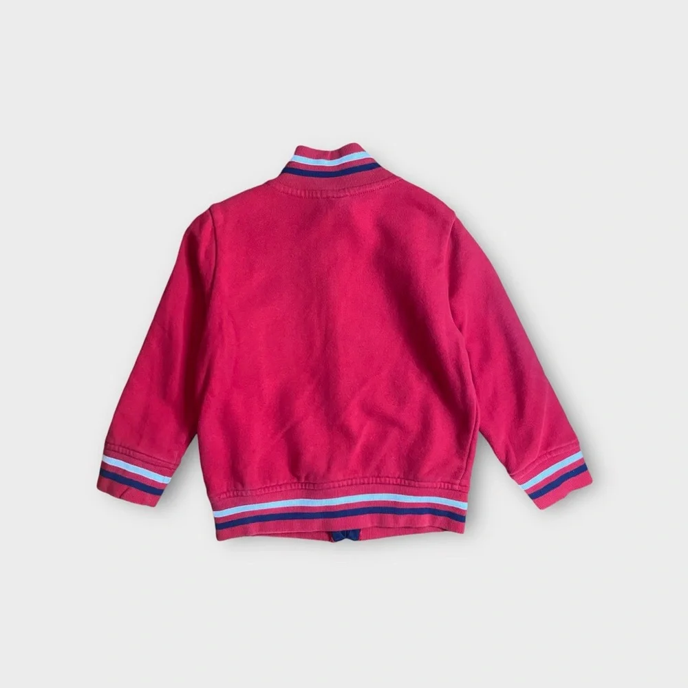 Gap Y2K Retro Red Text Full Zip Sweatshirt